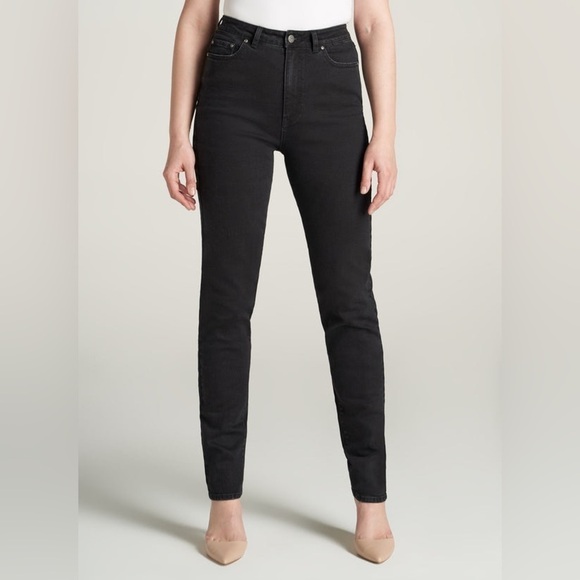 American Tall women’s 32x35 THE LOLA - STRETCH SLIM-FIT TALL HIGH WAISTED JEANS - Picture 6 of 13